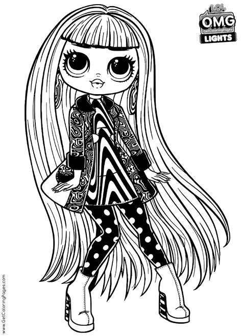 Swag, royal bee, lady diva i neonlicious. L.O.L. Surprise! O.M.G. Coloring Pages - Get Coloring Pages
