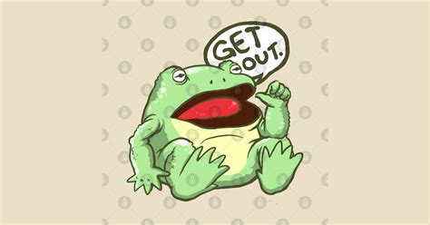 Get Out Something Awful Frog Meme T Shirt Teepublic