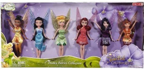 Disney Fairies Exclusive 9 Inch Doll 6 Pack Flowers Collection [fawn Vidia Rosetta Tinkerbell