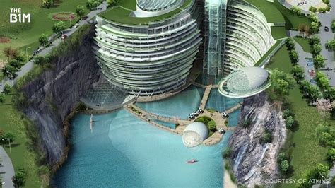 Wow Amassing Shanghais Underwater Quarry Hotel The B1m Youtube