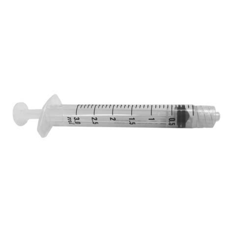 BD Plastipak 309658 3ml Syringe Concentric Luer Lock