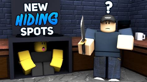 All Hiding Spots In Different Mm2 Maps Roblox Mm2 Youtube