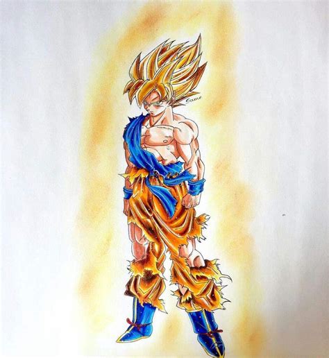 Dragonballzokey Dragon Ball Drawing Full Body Goku Super Saiyan My