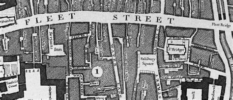 19th Century London London Map Fleet Street