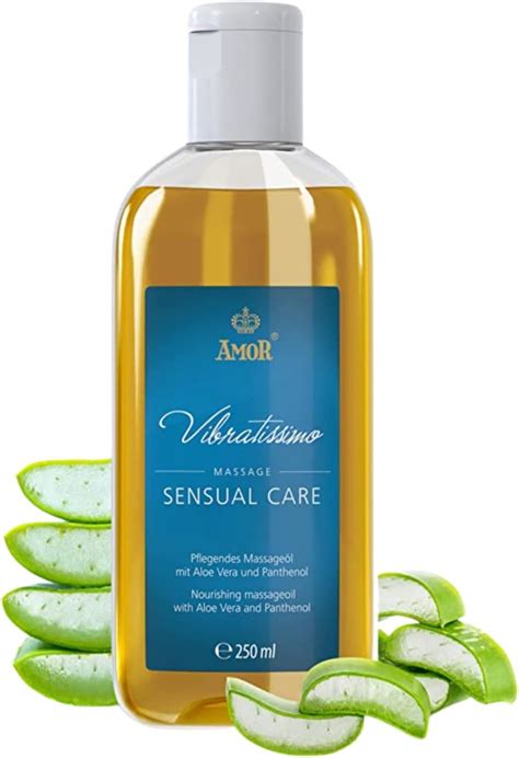 vibratissimo “sensual care” massage oil love oil body oil with aloe vera uk beauty