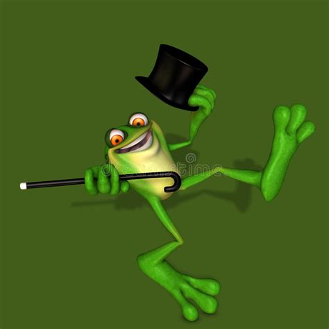 Happy Dancing Frog Stock Vector Illustration Of Cheer 5230927