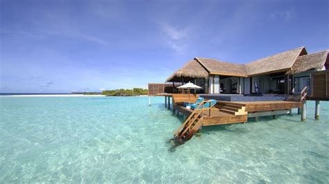 wallpaper maldives tropical bungalows hd picture image