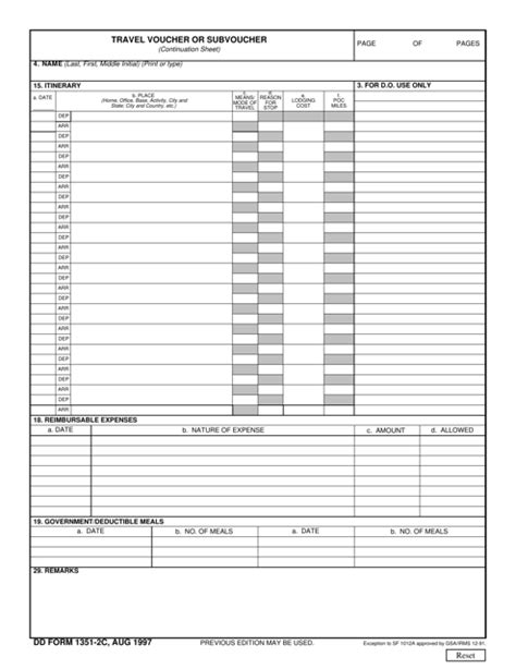 Dd Form 1351 2c Fill Out Sign Online And Download Fillable Pdf