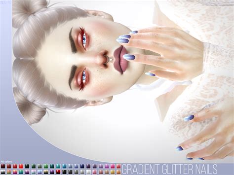 Sims 4 Ccs The Best Glitter Nails By Pralinesims