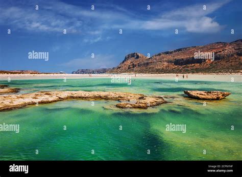 The Famous Balos Lagoon On Crete Island Greece Stock Photo Alamy