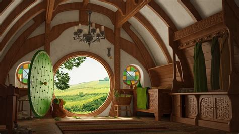 The Lord Of The Rings Hobbit House Entrance Virtual Backgrounds