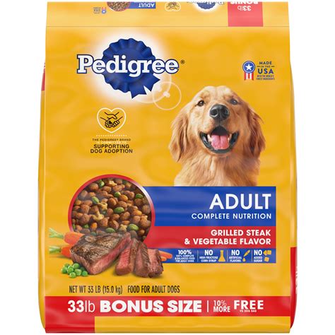 Pedigree Dry Dog Food Adult Roasted Chicken Rice Vegetable Flavor