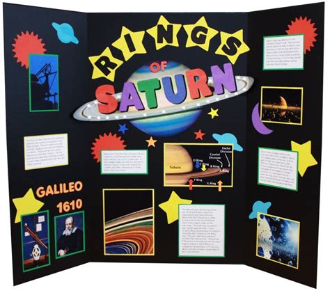 Make A Science Fair Project Poster Ideas The Rings Of Saturn