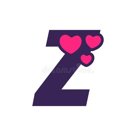 Beauty Initial Letter Z Love Stock Vector Illustration Of Cheers