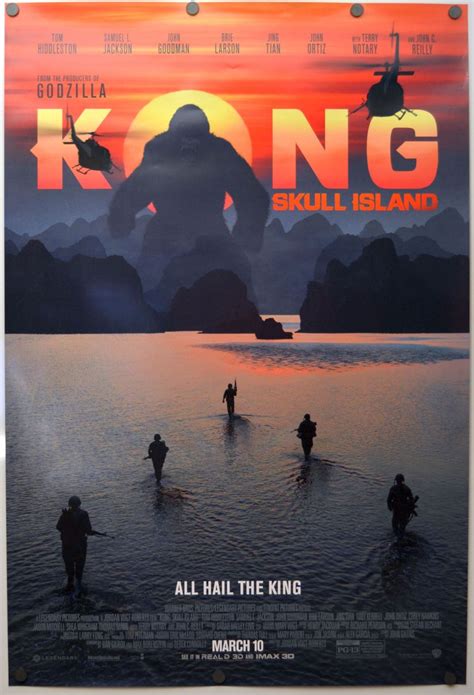 We let you watch movies online. King Kong Skull Island - original DS movie poster - 27x40 ...