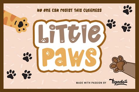 Little Paws Font Tigade Std Fontspace