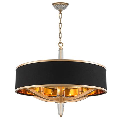 Modern black chandelier, different sizes to fit different spaces. Worldwide Lighting CP140MG26 Gatsby Collection 4 Light ...