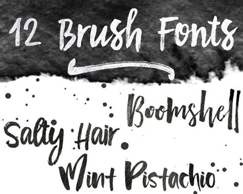 12 Thick Brush Fonts You Need To Have Fox Hazel
