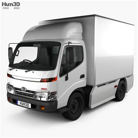 Models include 338, 500, 268, 300, 195, 258, gh, fd, 500fc1124, and dutro. Hino 300 Standard Cab Box 2010 3D model - Vehicles on Hum3D