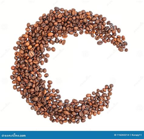 Moon From Coffee Beans Stock Photo Image Of Moon Coffee 116265214