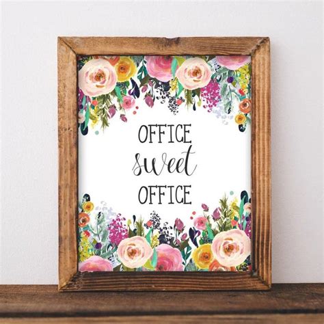 Office Sweet Office Decor Printable Diy Office Decor Office Decor
