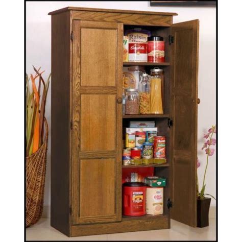 Oak antique hoosier roll top cabinet kitchen pantry cupboard sellers 32282. Wooden Storage Cabinet Pantry Cupboard Food Organizer 5 ...