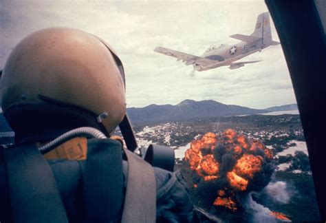 Us Pilot Instructor Watches Vietnamese Napalm Strike 1963 1500x1