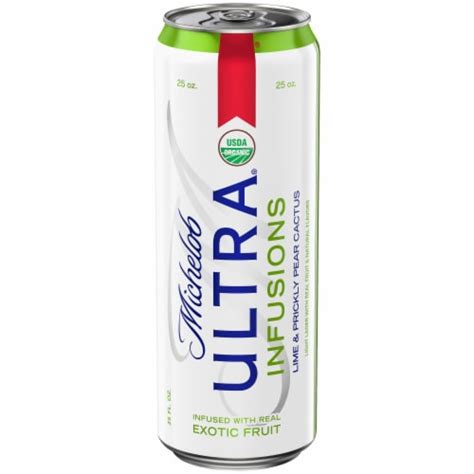 Michelob Ultra Infusions Lime And Prickly Pear Cactus Light Beer 25 Fl