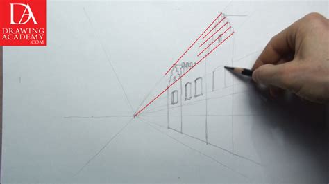 One Point Perspective Video Lesson By Drawing Academy