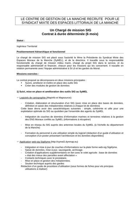 Pdf Fiche De Poste Sig Cdg Fr D Emploi Fiche De Poste Sig Le Hot Sex