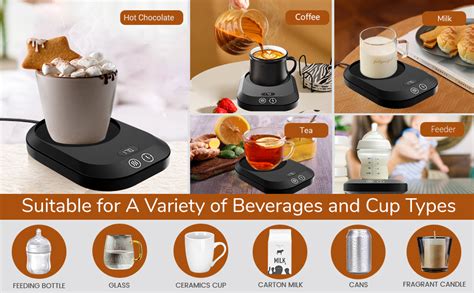 Coffee Mug Warmer For Desk Electric Coffee Cup Warmer With 3 Temp