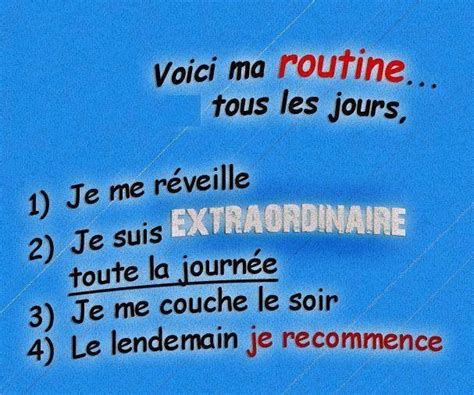 Voici Ma Routine Tous Les Jours French Teacher Teaching French