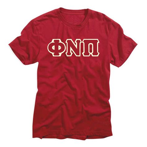 Kappa Alpha Psi Phi Nu Pi 3 Letter Tee Krimson Or Maroon Nupemall