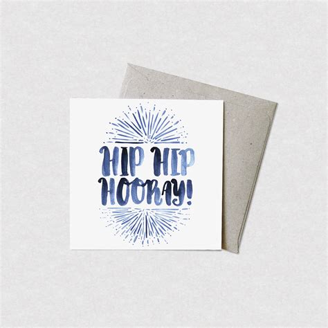 Hip Hip Hooray Greeting Card — Natalie Martin