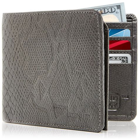 access denied slim bifold wallets for men rfid front pocket leather small mens wallet with