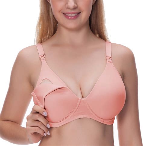 Gratlin Women S Smooth Padded Maternity Underwire Nursing Bra With Full Sling Uk