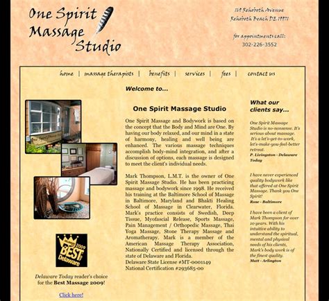 One Spirit Massage And Bodywork Of Rehoboth Beach De Is Based On The Concept That The Body And