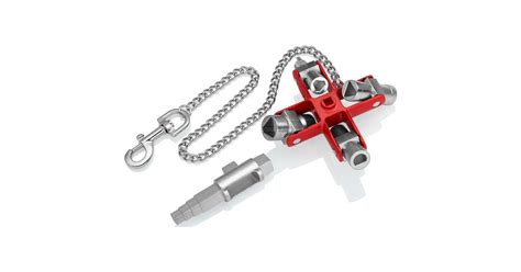 KNIPEX Universal Schlüssel Bau 00 11 06 V01 Steckschlüssel silber