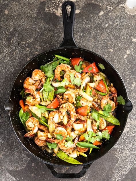 Made with fresh ingredients using the note: Easy Shrimp Stir fry with pad Thai Sauce • My Pocket Kitchen