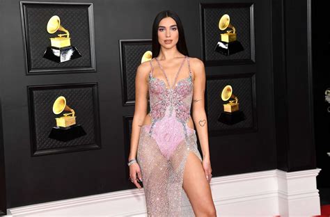 Dua Lipa Wore A Completely See Through Dress To The Grammys