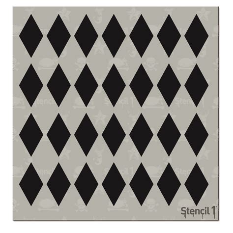 Diamond Repeat Pattern Stencil Small 575″x6″ Stencil 1