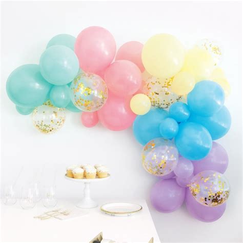 Pastel Balloon Arch Garland Birthday Balloons Baby Shower Etsy Uk