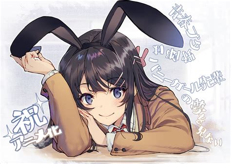 Wallpaper Seishun Buta Yar Wa Bunny Girl Senpai No Yume Wo Minai Anime Girls Sakurajima Mai