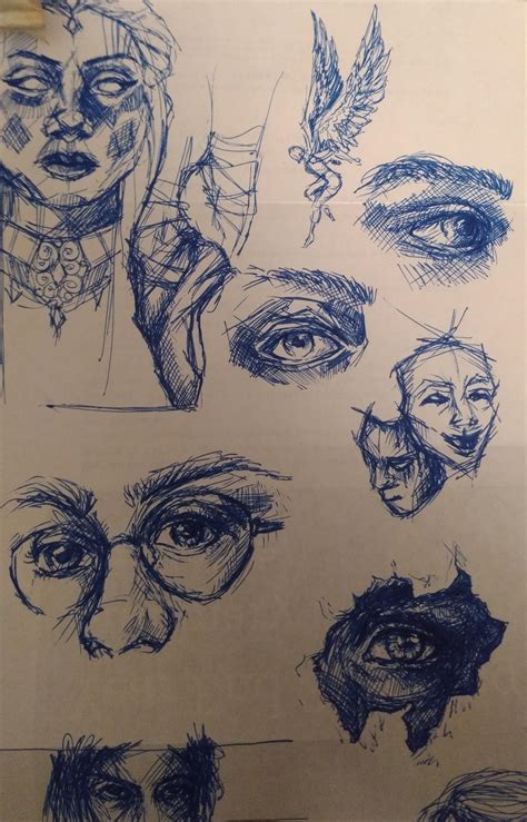 Random sketches? Done in ballpoint pen : drawing