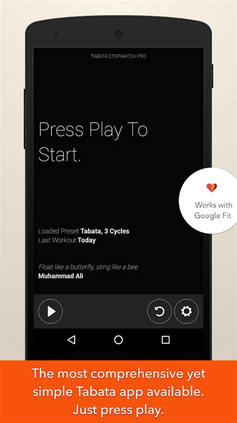 Tabata Stopwatch Pro Tabata Timer And Hiit Timer Android Apps On