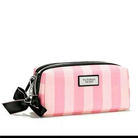 Victorias Secret Iconic Stripe S Make Up Bag Victoria Secret Pink