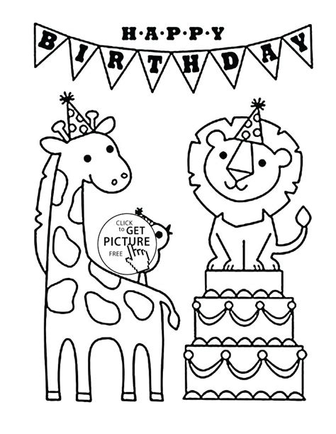 Free printable happy birthday coloring pages. Funny Happy Birthday Coloring Pages at GetColorings.com ...