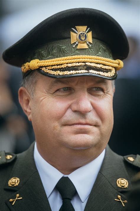 Stepan Poltorak Defense Minister Of Ukraine Editorial Photography