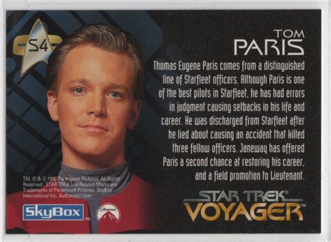 Star Trek Voyager Spectra Chase Card S4 Skybox Tom Paris