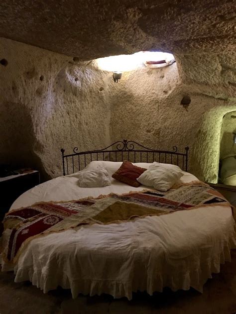 Circular Bed In A Fairy Chimney Cave In Cappadocia Turkey Cozyplaces